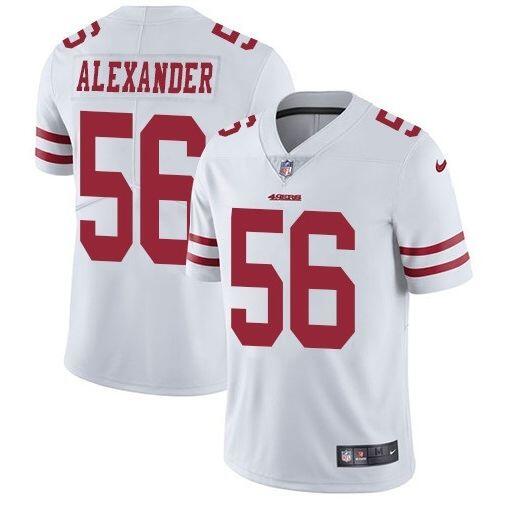 Men's San Francisco 49ers #56 Kwon Alexander White Vapor Untouchable Limited Stitched NFL Jersey